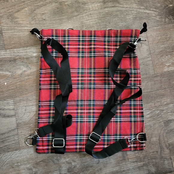 HELLO KITTY Plaid Drawstring Backpack NEW - Picture 5 of 8